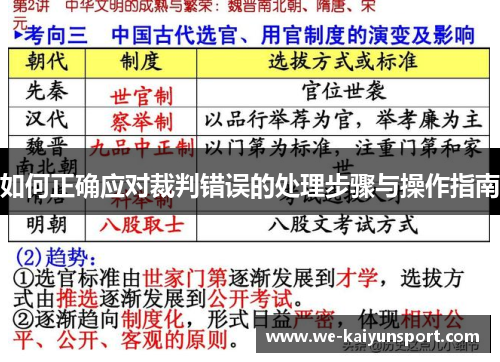 如何正确应对裁判错误的处理步骤与操作指南